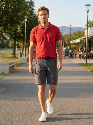 Pantaloni scurți pentru bărbați ALTISPORT NoPrint NP/ALM4021NJ CARBON