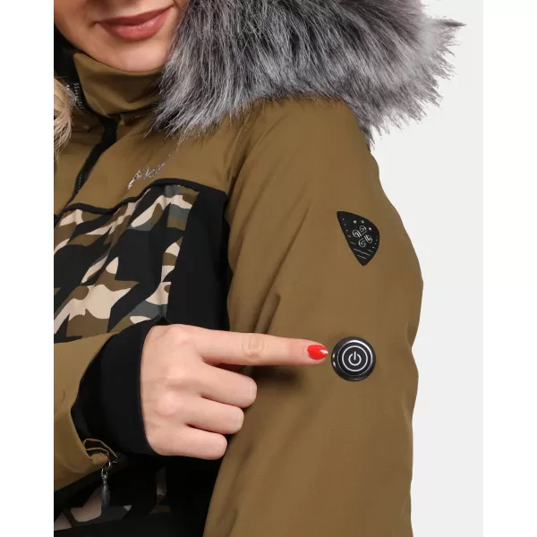  Jachetă de schi pentru femei KILPI CLAIR-W WL0107KI KAKI 