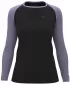 Tricou de damă cu mâneci lungi HANNAH LESLIE L/S ANTRACIT/GLICINE
