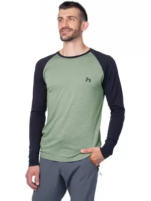 Tricou pentru bărbați cu mâneci lungi HANNAH TAREGAN L/S TAMPON ANTRACIT/CRIN