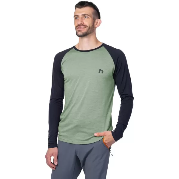  Tricou pentru bărbați cu mâneci lungi HANNAH TAREGAN L/S TAMPON ANTRACIT/CRIN 