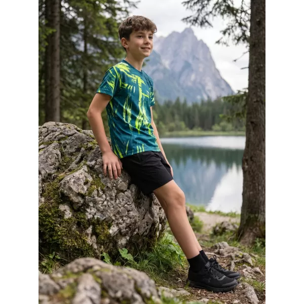  Tricou funcțional premium pentru copii ALTISPORT VOJ/ALK010TR01 KEROSEN/GALBEN 