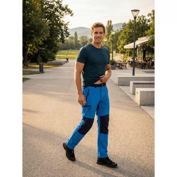  Pantaloni pentru bărbați ALTISPORT NoPrint NP/ALM6021NJ ALBASTRU STRĂLUCITOR/BLEUMARIN 