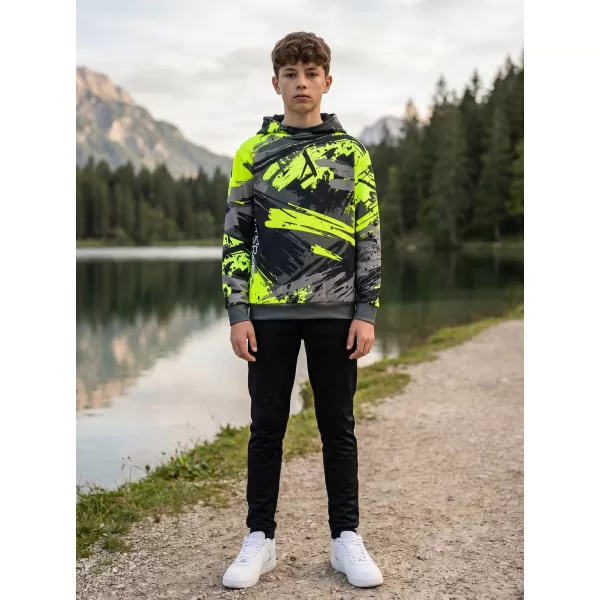  Hanorac funcțional premium pentru copii ALTISPORT VOJ/ALK014MI01 NEGRU/VERDE 