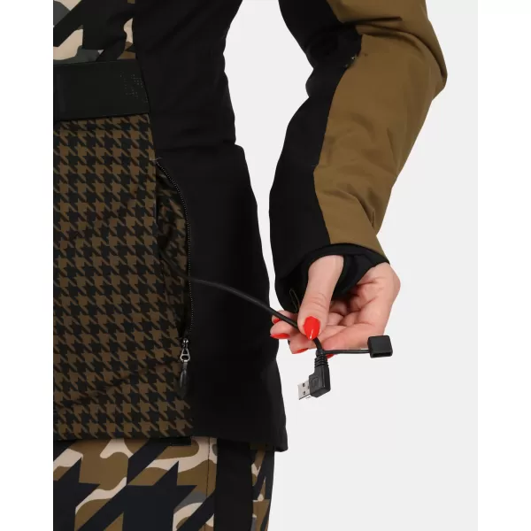  Jachetă de schi pentru femei KILPI CLAIR-W WL0107KI KAKI 