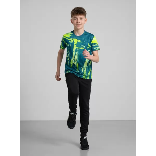  Tricou funcțional premium pentru copii ALTISPORT VOJ/ALK010TR01 KEROSEN/GALBEN 