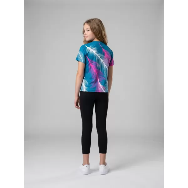  Tricou funcțional premium pentru copii ALTISPORT VOJ/ALK001TR01 BENZINĂ/ROZ 