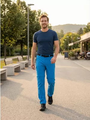Pantaloni/short pentru bărbați ALTISPORT NoPrint NP/ALM2021NJ ALBASTRU STRĂLUCITOR