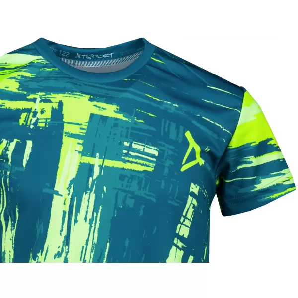  Tricou funcțional premium pentru copii ALTISPORT VOJ/ALK010TR01 KEROSEN/GALBEN 