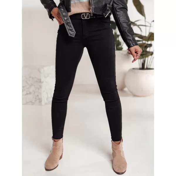  Pantalonii pentru doamne DSTREET CLARET NEGRU 
