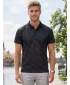 Tricou funcțional pentru bărbați cu guler premium ALTISPORT VOJ/ALM050TR05 NEGRU