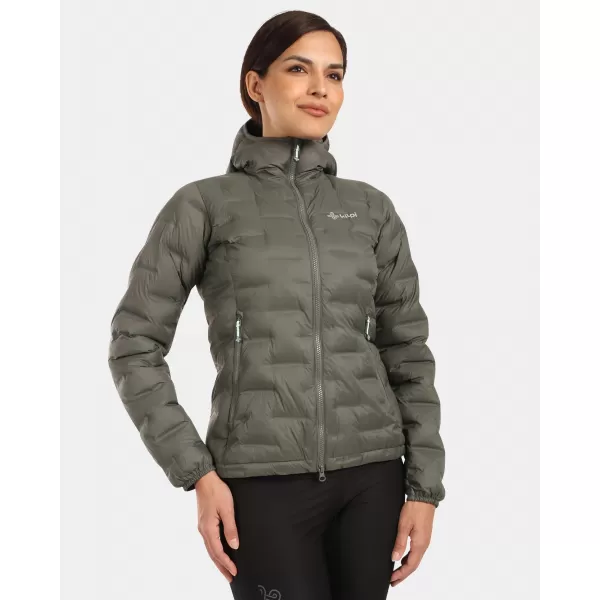  Jachetă de puf de damă KILPI ALBERTA-W WL0115KI VERDE ÎNCHIS 