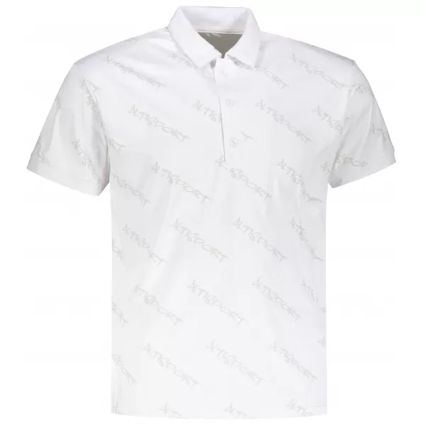  Tricou funcțional pentru bărbați cu guler premium ALTISPORT VOJ/ALM050TR05 ALB 