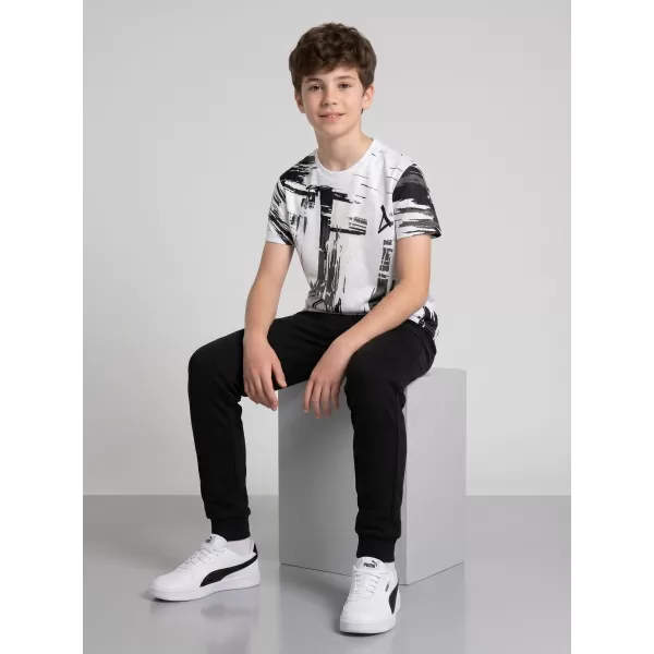  Tricou funcțional premium pentru copii ALTISPORT VOJ/ALK010TR01 ALB/NEGRU 