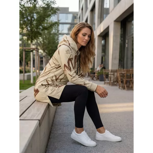  Hanorac prelungit funcțional pentru femei premium ALTISPORT VOJ/ALW049MI03 MARO 