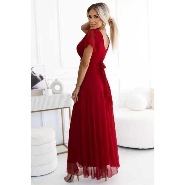  Rochie NUMOCO NASTIA 562-2 BURGUNDIA 
