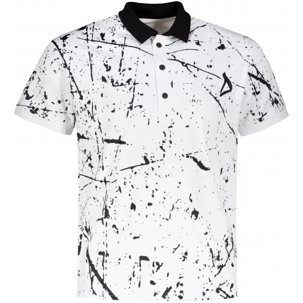  Tricou funcțional pentru bărbați cu guler premium ALTISPORT VOJ/ALM034TR05 ALB 