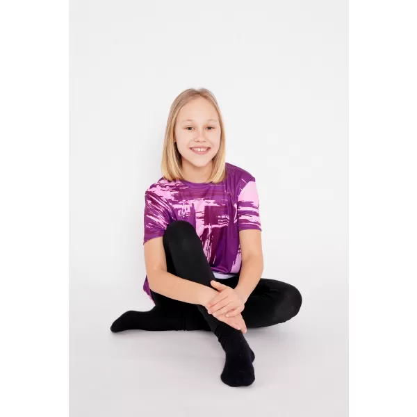  Tricou funcțional premium pentru copii ALTISPORT VOJ/ALK010TR01 VIOLET 