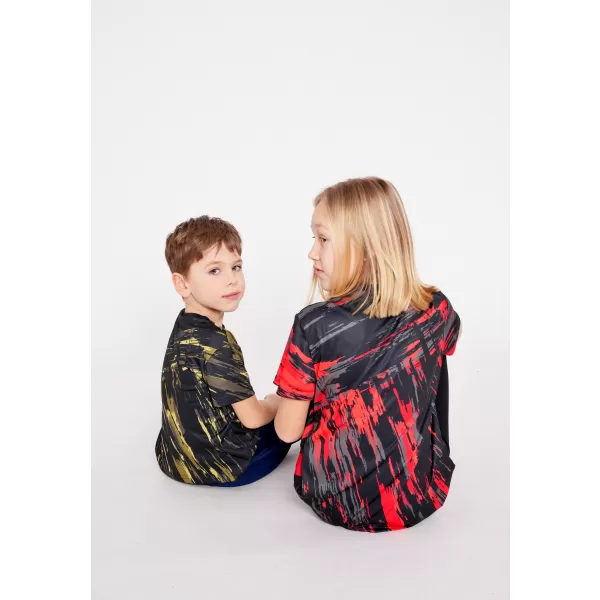  Tricou funcțional premium pentru copii ALTISPORT VOJ/ALK010TR01 NEGRU/ARMATĂ 