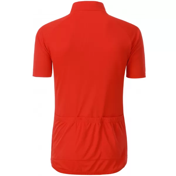  Tricou de ciclism pentru bărbați ALTISPORT NoPrint NP/ALM215NJ PORTOCALIU STRĂLUCITOR 
