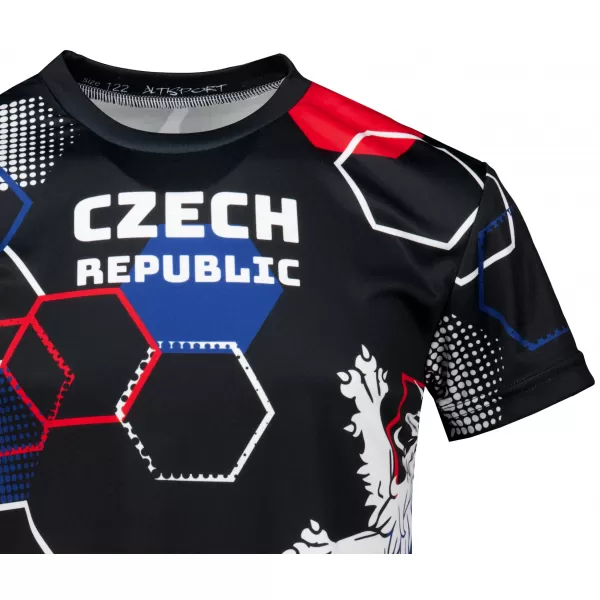  Tricou funcțional premium pentru copii ALTISPORT VOJ/ALK036TR01 NEGRU 