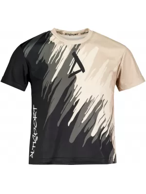 Tricou funcțional premium pentru copii ALTISPORT VOJ/ALK006TR01 NEGRU/MARO