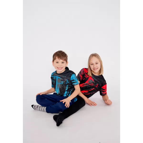  Tricou funcțional premium pentru copii ALTISPORT VOJ/ALK010TR01 NEGRU/SMARALD 
