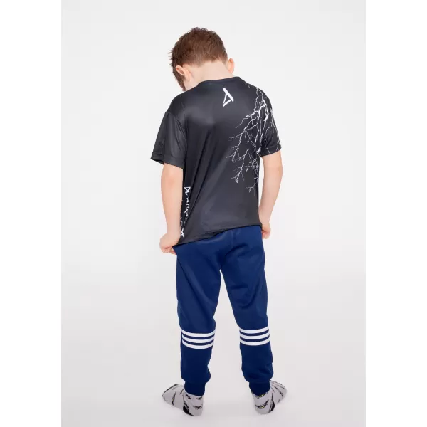  Tricou funcțional premium pentru copii ALTISPORT VOJ/ALK004TR01 ALB-NEGRU 