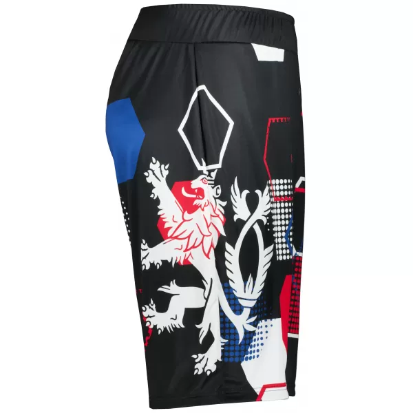  Pantaloni scurți funcționali premium pentru bărbați, fără buzunare ALTISPORT VOJ/ALM036KRA02 HEXA NEGRU 