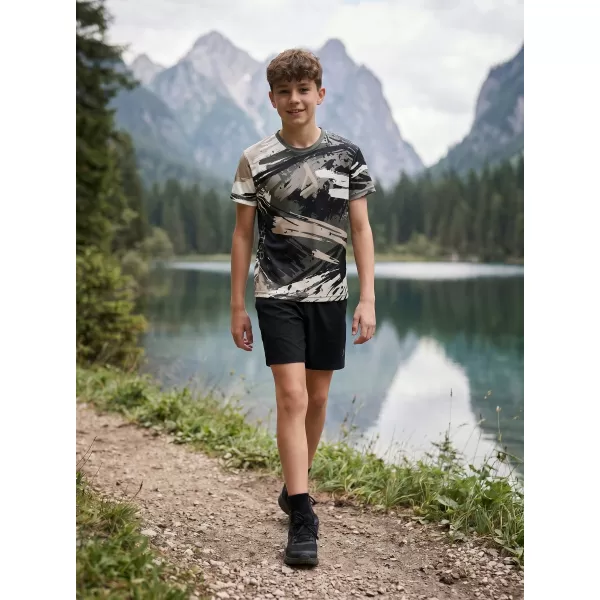  Tricou funcțional premium pentru copii ALTISPORT VOJ/ALK014TR01 NEGRU/GRI 