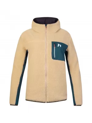 Hanorac de dama HANNAH KOALA HOODY BEJ/MARE STRATIFICATĂ