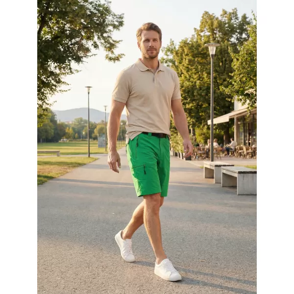  Pantaloni scurți pentru bărbați ALTISPORT NoPrint NP/ALM4021NJ VERDE FERIGA 
