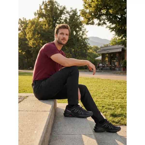  Pantaloni pentru bărbați ALTISPORT NoPrint NP/ALM6021NJ NEGRU/NEGRU 