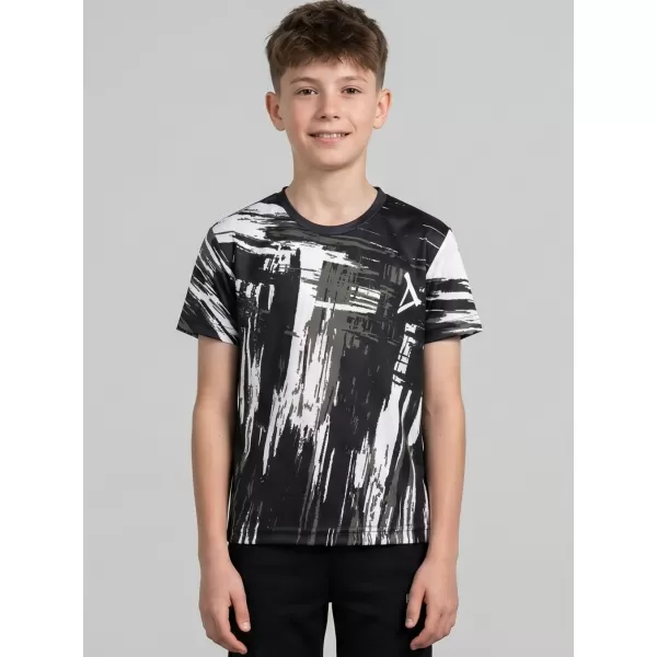  Tricou funcțional premium pentru copii ALTISPORT VOJ/ALK010TR01 ALB-NEGRU 