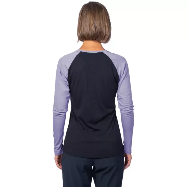  Tricou de damă cu mâneci lungi HANNAH LESLIE L/S ANTRACIT/GLICINE 