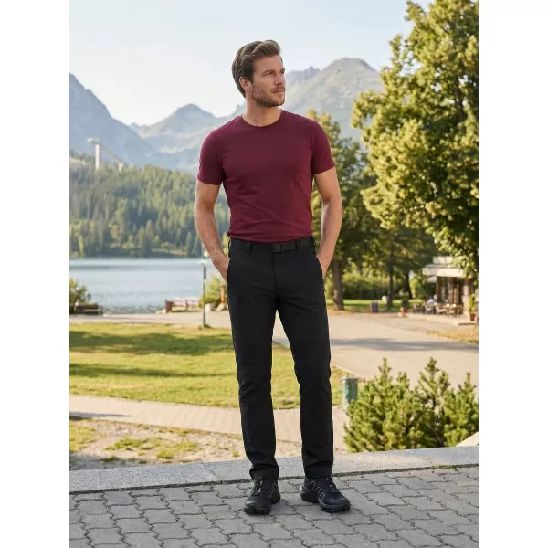  Pantaloni pentru bărbați ALTISPORT NoPrint NP/ALM6021NJ NEGRU/NEGRU 