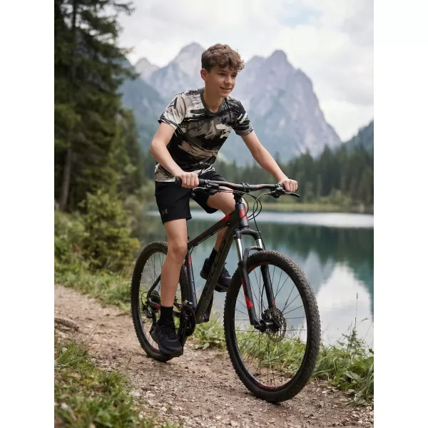  Tricou funcțional premium pentru copii ALTISPORT VOJ/ALK014TR01 NEGRU/GRI 