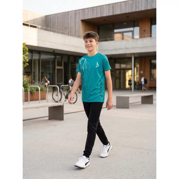  Tricou funcțional premium pentru copii ALTISPORT VOJ/ALK004TR01 KEROSEN/ALB 