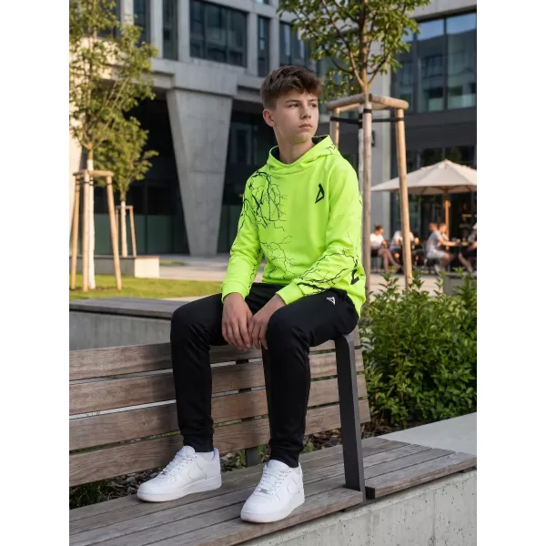 Hanorac funcțional premium pentru copii ALTISPORT VOJ/ALK004MI01 GALBEN NEON 