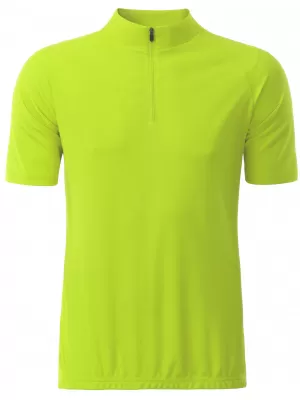 Tricou de ciclism pentru bărbați ALTISPORT NoPrint NP/ALM215NJ GALBEN STRĂLUCITOR