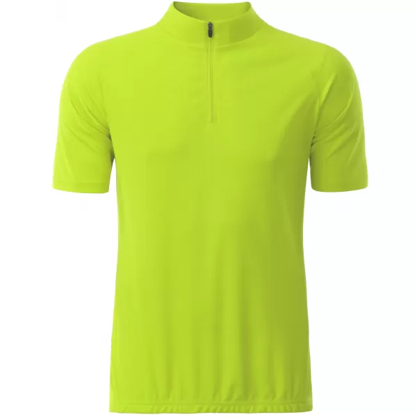  Tricou de ciclism pentru bărbați ALTISPORT NoPrint NP/ALM215NJ GALBEN STRĂLUCITOR 