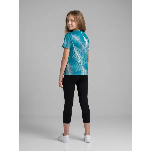  Tricou funcțional premium pentru copii ALTISPORT VOJ/ALK001TR01 SMARALD/GRI 