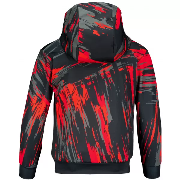  Hanorac funcțional premium pentru copii ALTISPORT VOJ/ALK010MI01 NEGRU/ROSU 