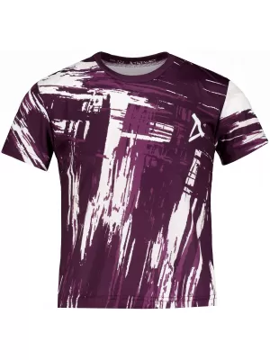Tricou funcțional premium pentru copii ALTISPORT VOJ/ALK010TR01 VIOLET/ALB