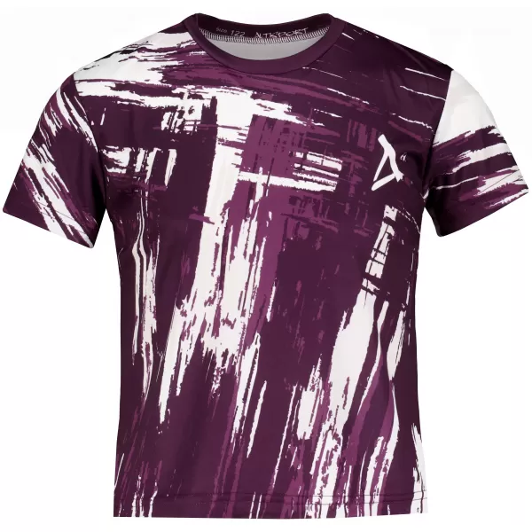  Tricou funcțional premium pentru copii ALTISPORT VOJ/ALK010TR01 VIOLET/ALB 