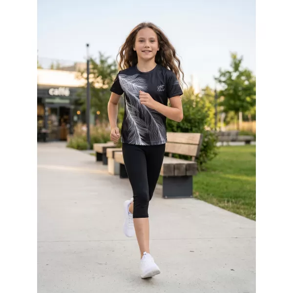  Tricou funcțional premium pentru copii ALTISPORT VOJ/ALK001TR01 NEGRU/GRI 