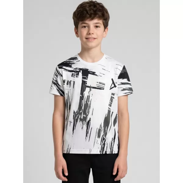  Tricou funcțional premium pentru copii ALTISPORT VOJ/ALK010TR01 ALB/NEGRU 
