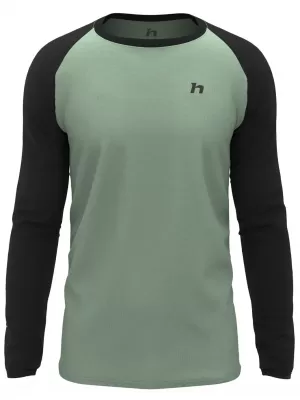 Tricou pentru bărbați cu mâneci lungi HANNAH TAREGAN L/S TAMPON ANTRACIT/CRIN