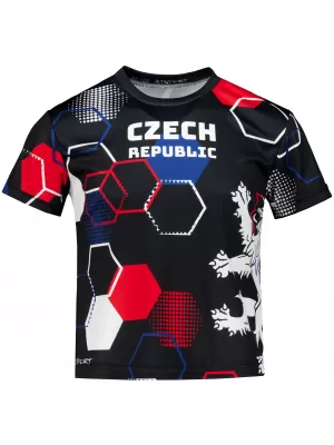 Tricou funcțional premium pentru copii ALTISPORT VOJ/ALK036TR01 NEGRU