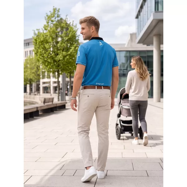  Tricou funcțional pentru bărbați cu guler premium ALTISPORT VOJ/ALM000TR05 KEROSENUL 